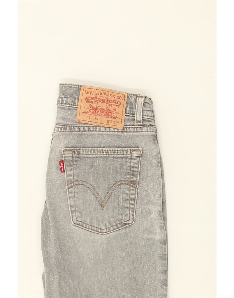 LEVI'S Womens 529 Slim Jeans W27 L30 Grey Cotton Vintage Levi's and Second-Hand Levi's from Messina Hembry 