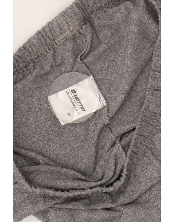 Lotto Womens Graphic Leggings UK 12 Medium Grey Cotton
