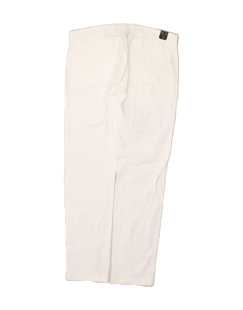 J. CREW Womens Slim Chino Trousers W34 L32  White | Vintage J. Crew | Thrift | Second-Hand J. Crew | Used Clothing | Messina Hembry 