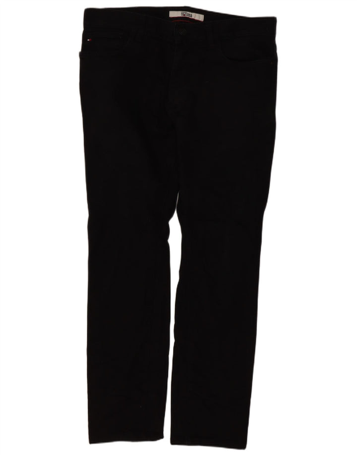 Tommy Hilfiger Mens Slim Jeans W32 L30 Black Cotton