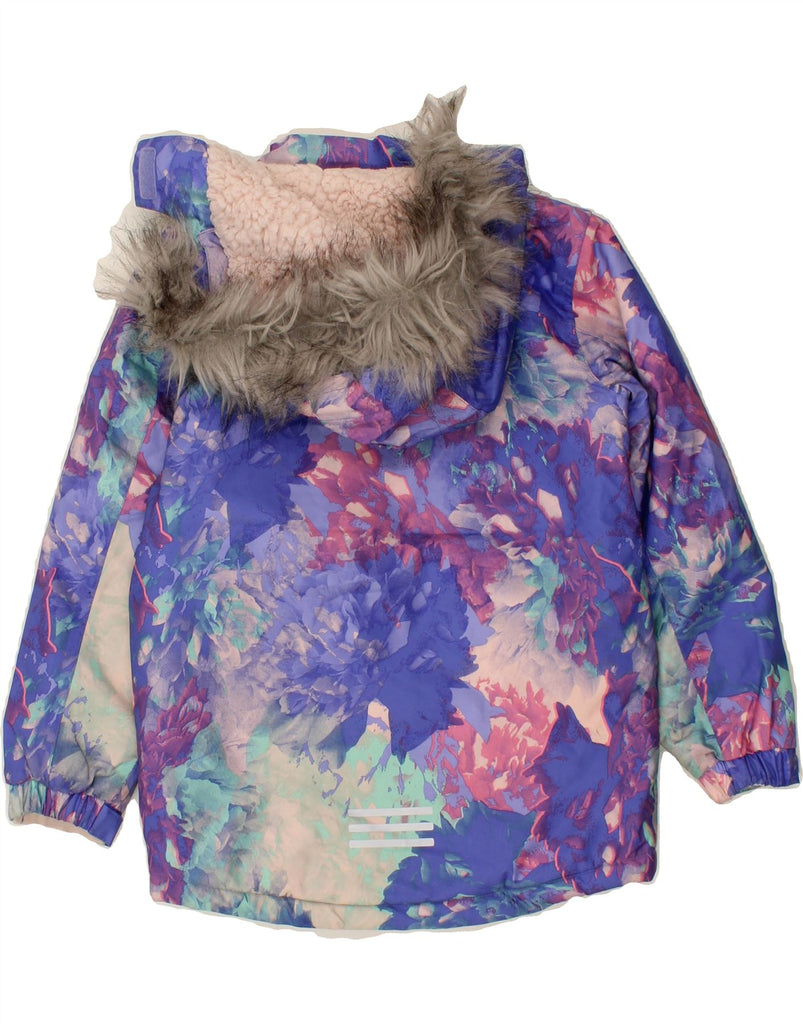 MOUNTAIN WAREHOUSE Girls Windbreaker Jacket 7-8 Years Purple Floral Vintage Mountain Warehouse and Second-Hand Mountain Warehouse from Messina Hembry 