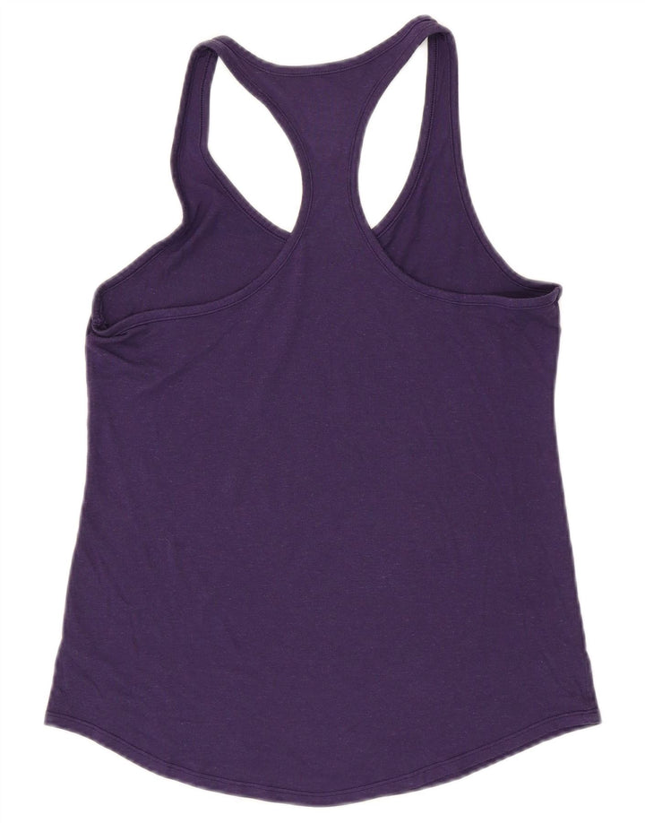 Nike Womens Dri Fit Graphic Vest Top UK 12 Medium Purple