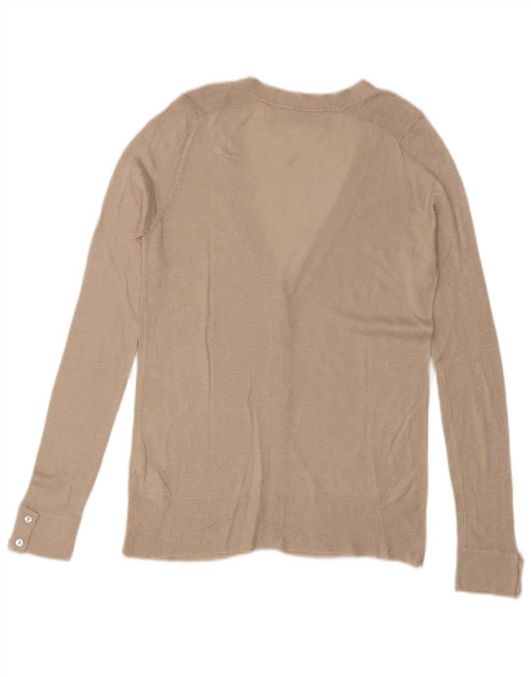 ZARA Womens Cardigan Sweater UK 10 Small Off White Viscose