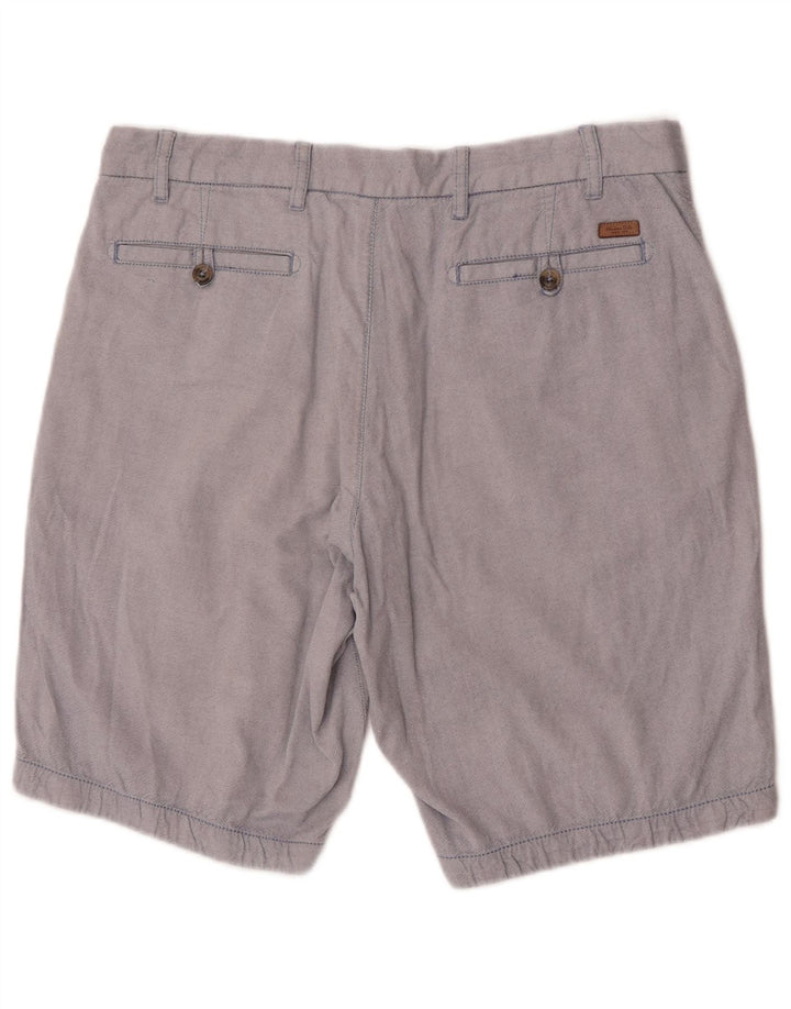 Massimo Dutti Mens Chino Shorts EU 44 Large W34 Blue