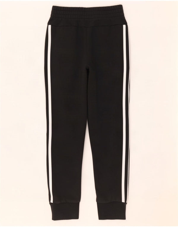Adidas Girls Tracksuit Trousers Joggers 9-10 Years Black Cotton