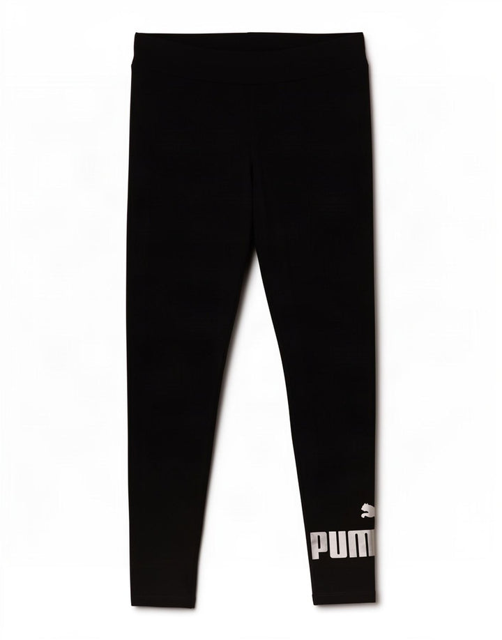 Puma Womens Graphic Leggings UK 14 Medium Black