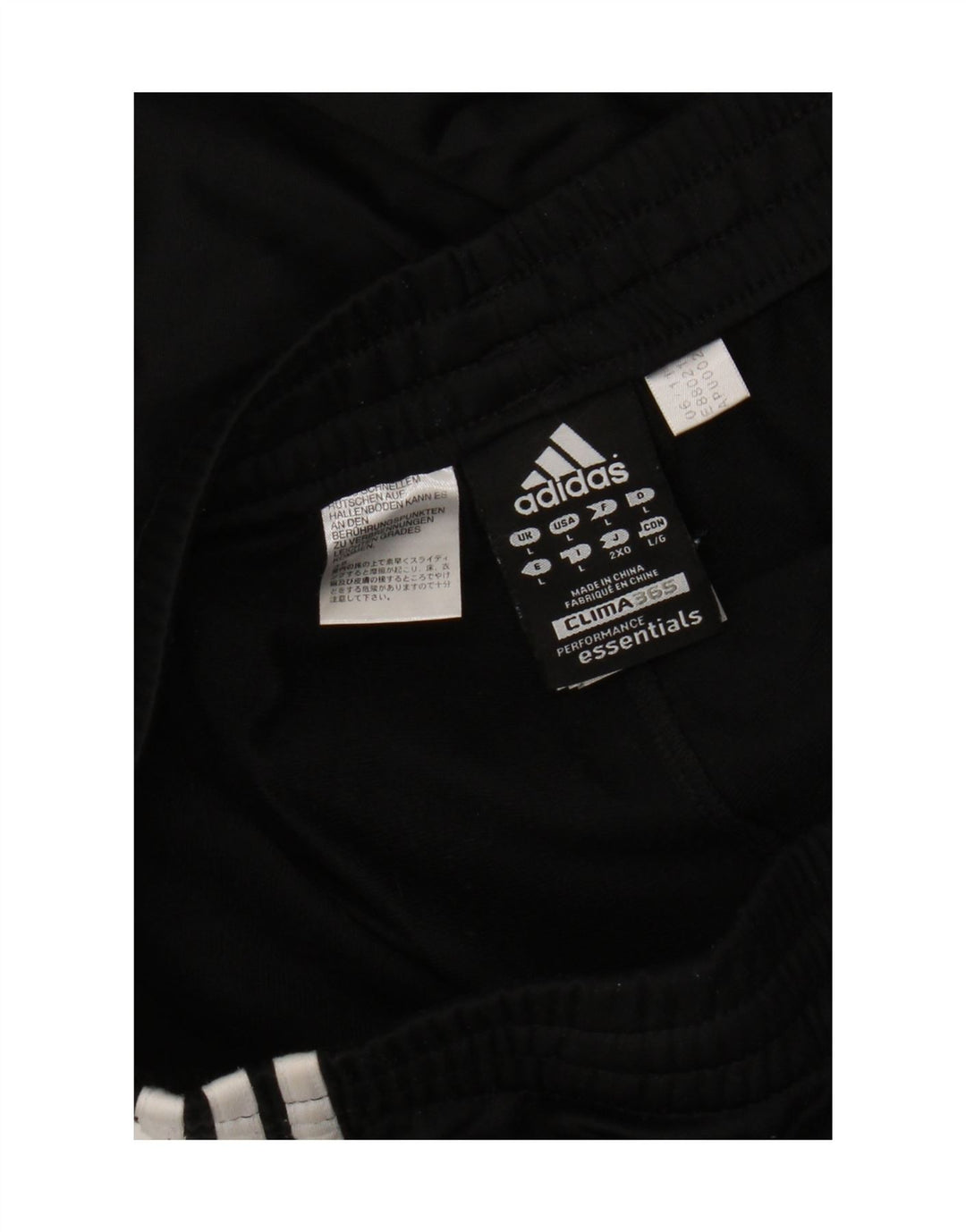 Adidas Mens Clima 365 Tracksuit Trousers Large  Black Polyester