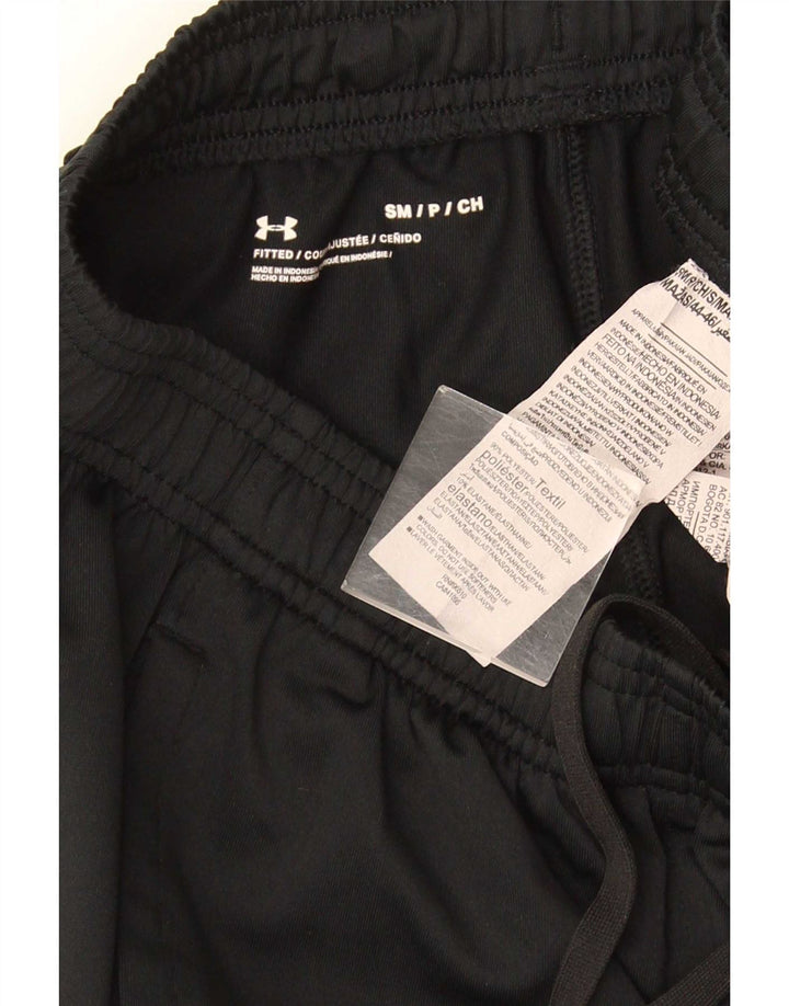 Under Armour Mens Tracksuit Trousers Small Black Polyester
