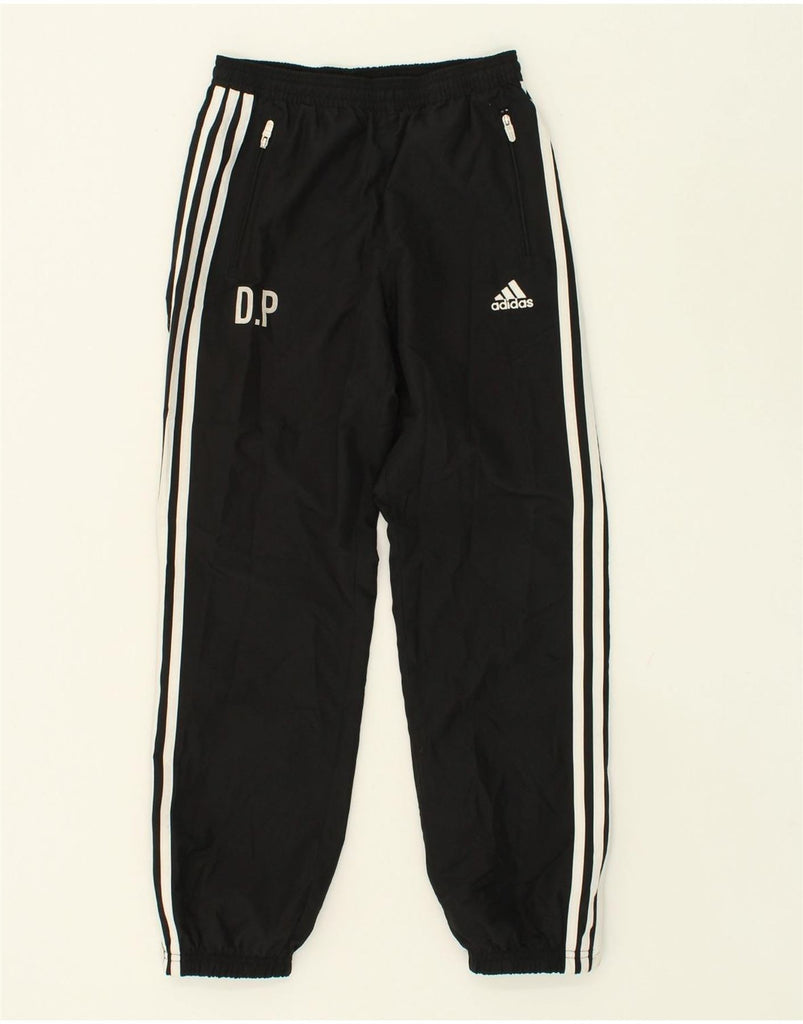 ADIDAS Boys Tracksuit Trousers Joggers 11-12 Years Black Polyester | Vintage Adidas | Thrift | Second-Hand Adidas | Used Clothing | Messina Hembry 