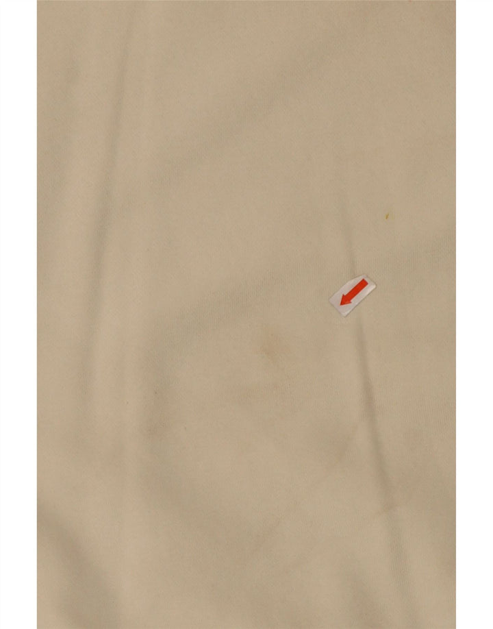 NIKE Womens Crop Oversized Sweatshirt Jumper UK 10 Small Off White Cotton