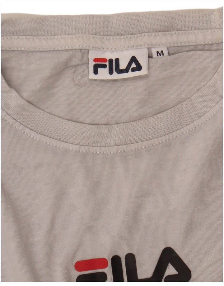 Fila Mens T-Shirt Top Medium Black Colourblock