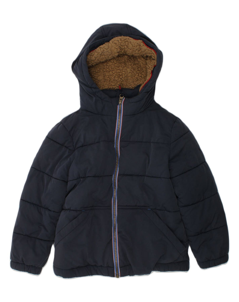 FAT FACE Boys Hooded Padded Jacket 6-7 Years Navy Blue Polyester | Vintage Fat Face | Thrift | Second-Hand Fat Face | Used Clothing | Messina Hembry 