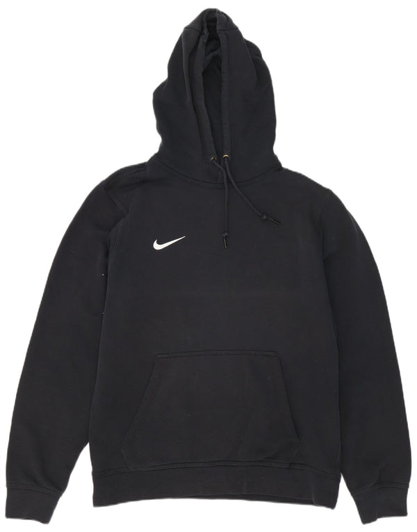 Nike Mens Hoodie Jumper Medium Black Cotton