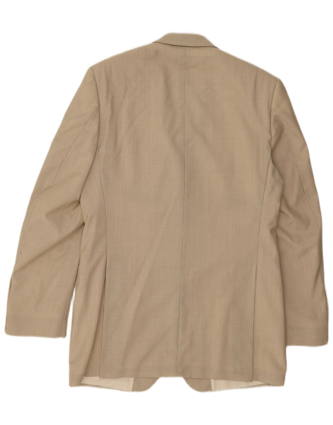Joop Mens 2 Button Blazer Jacket IT 48 Medium Beige Pinstripe Virgin Wool