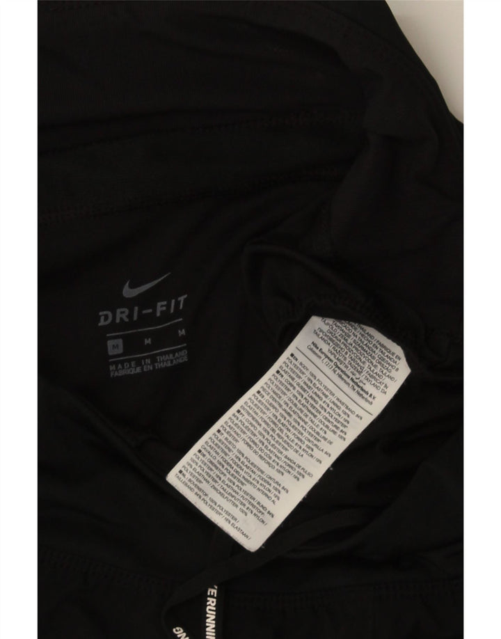 NIKE Womens Dri Fit Sport Shorts UK 14 Medium  Black Polyester