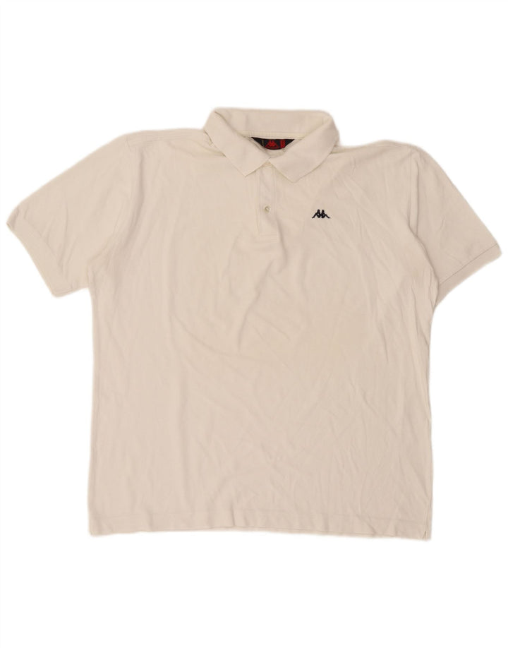 Kappa Mens Polo Shirt XL White