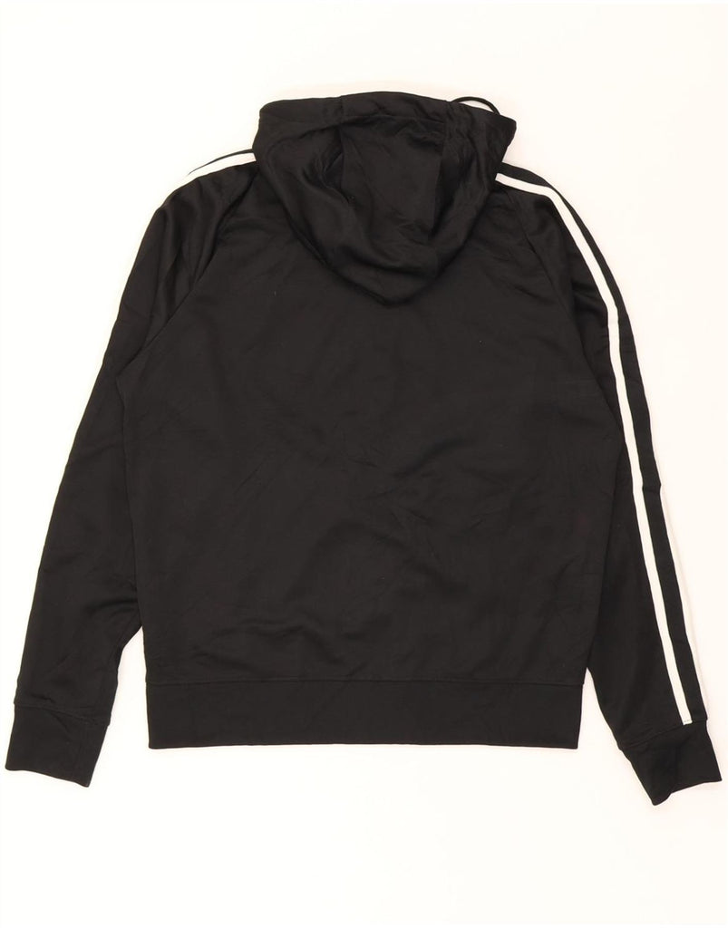 NIKE Mens Zip Hoodie Sweater Medium Black Polyester Vintage Nike and Second-Hand Nike from Messina Hembry 