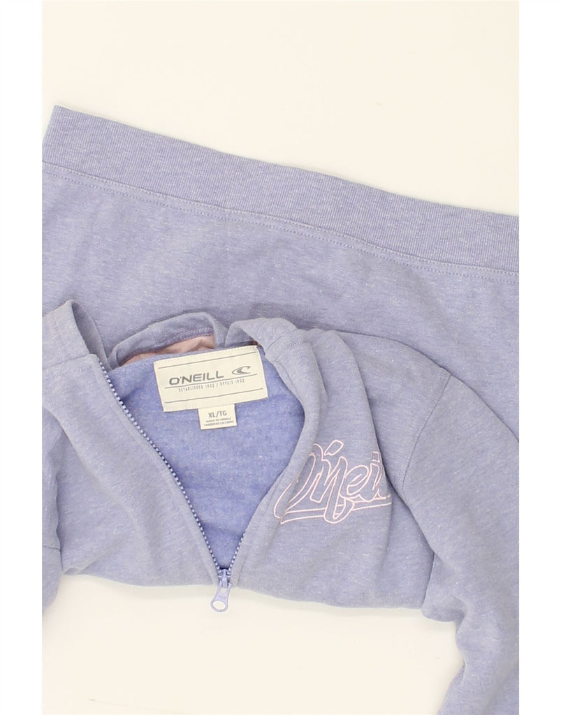 O'NEILL Girls Zip Hoodie Sweater 15-16 Years XL  Blue Cotton | Vintage O'Neill | Thrift | Second-Hand O'Neill | Used Clothing | Messina Hembry 