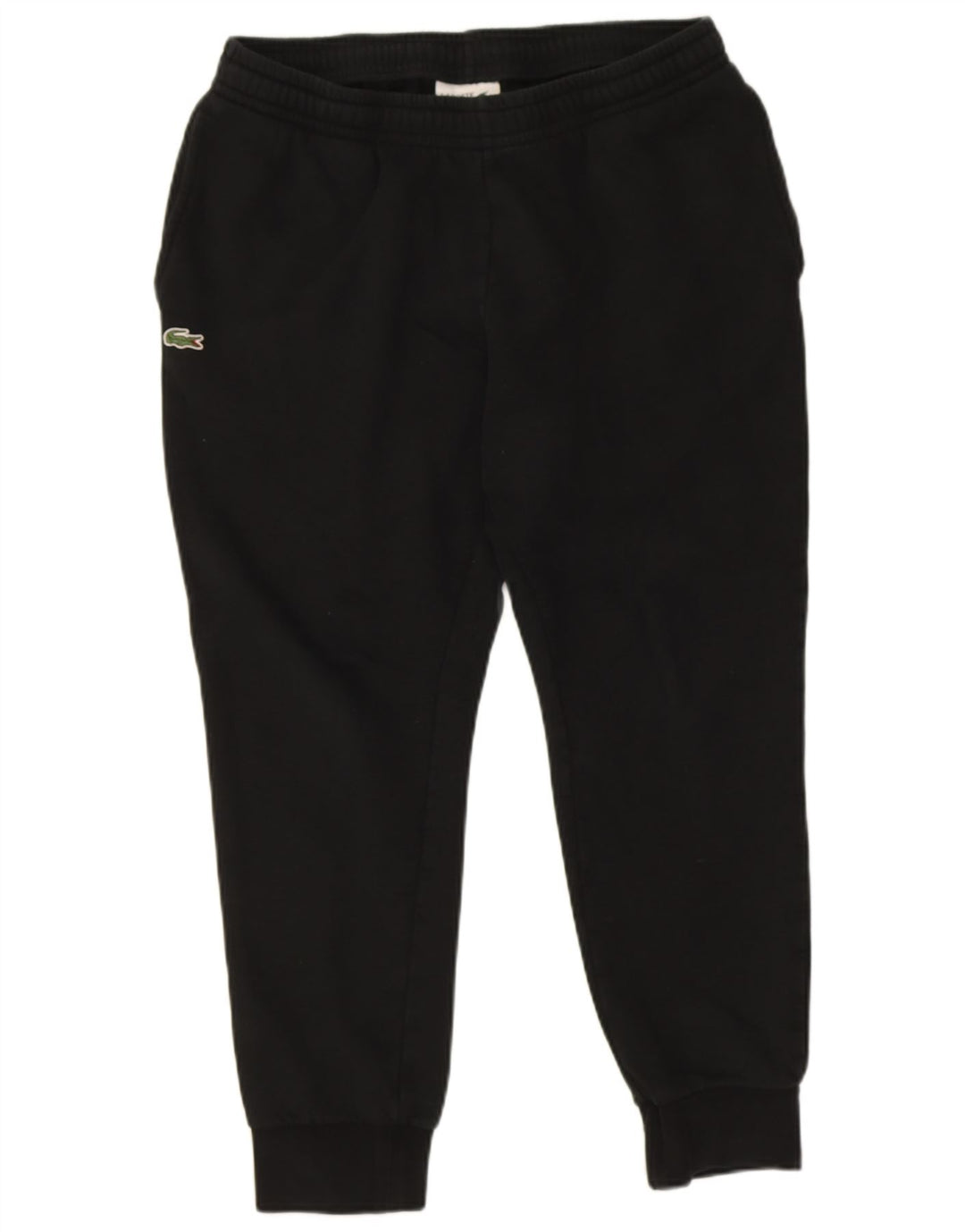 Lacoste Mens Tracksuit Trousers Joggers Size 5 Large Black Cotton