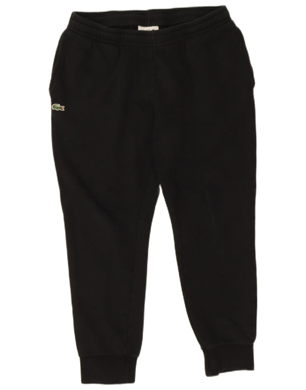 Lacoste Mens Tracksuit Trousers Joggers Size 5 Large Black Cotton