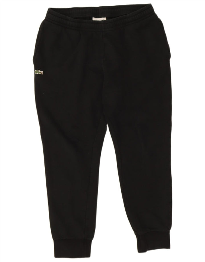 Lacoste Mens Tracksuit Trousers Joggers Size 5 Large Black Cotton