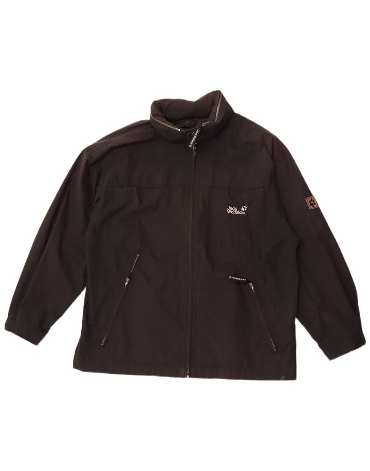 Jack Wolfskin Mens Rain Jacket UK 40 Large Black Polyester