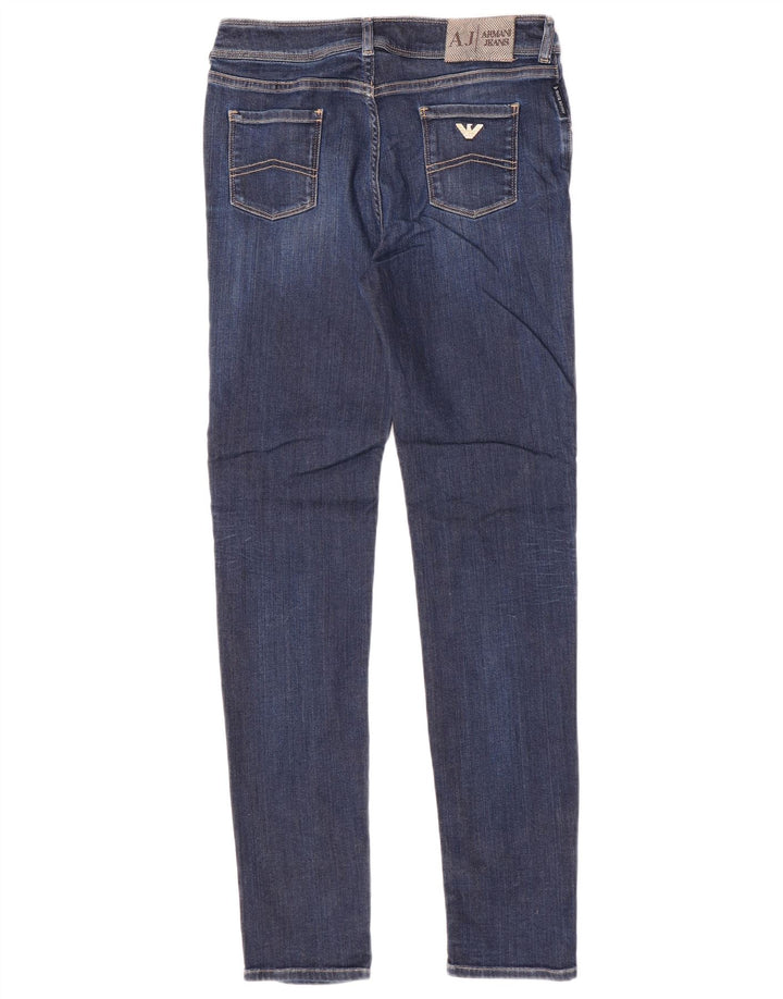 Armani Womens Skinny Jeans W31 L31 Blue Cotton