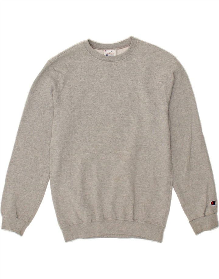 CHAMPION Boys Sweatshirt Jumper 11-12 Years Large Grey Cotton Vintage Champion and Second-Hand Champion from Messina Hembry 