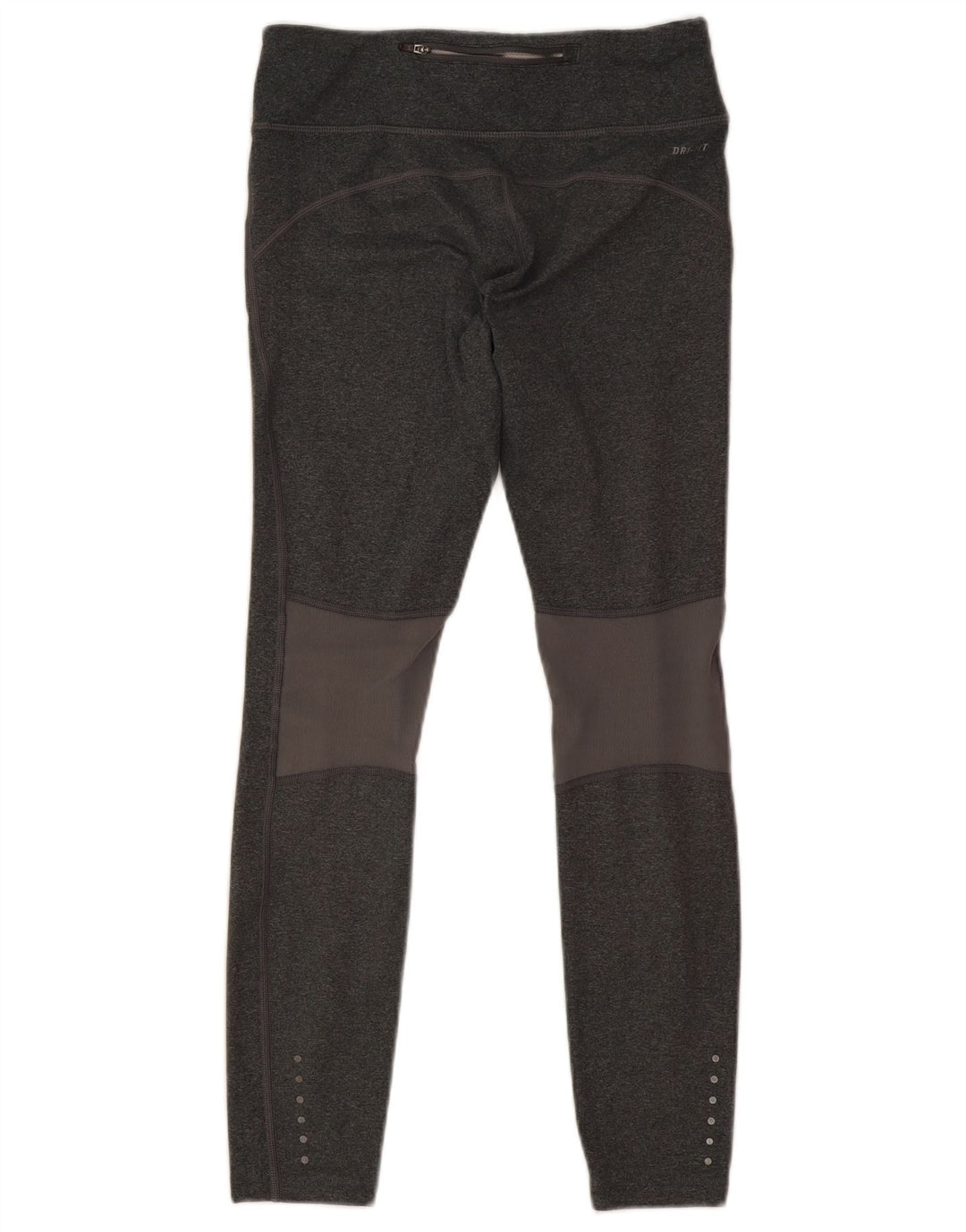 Nike Womens Dri Fit Crop Leggings UK 8 Small  Grey Polyester