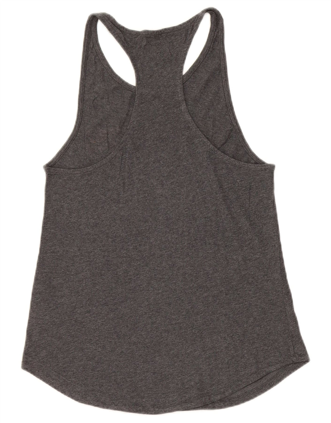 ADIDAS Womens Graphic Vest Top UK 4/6 XS Grey Cotton