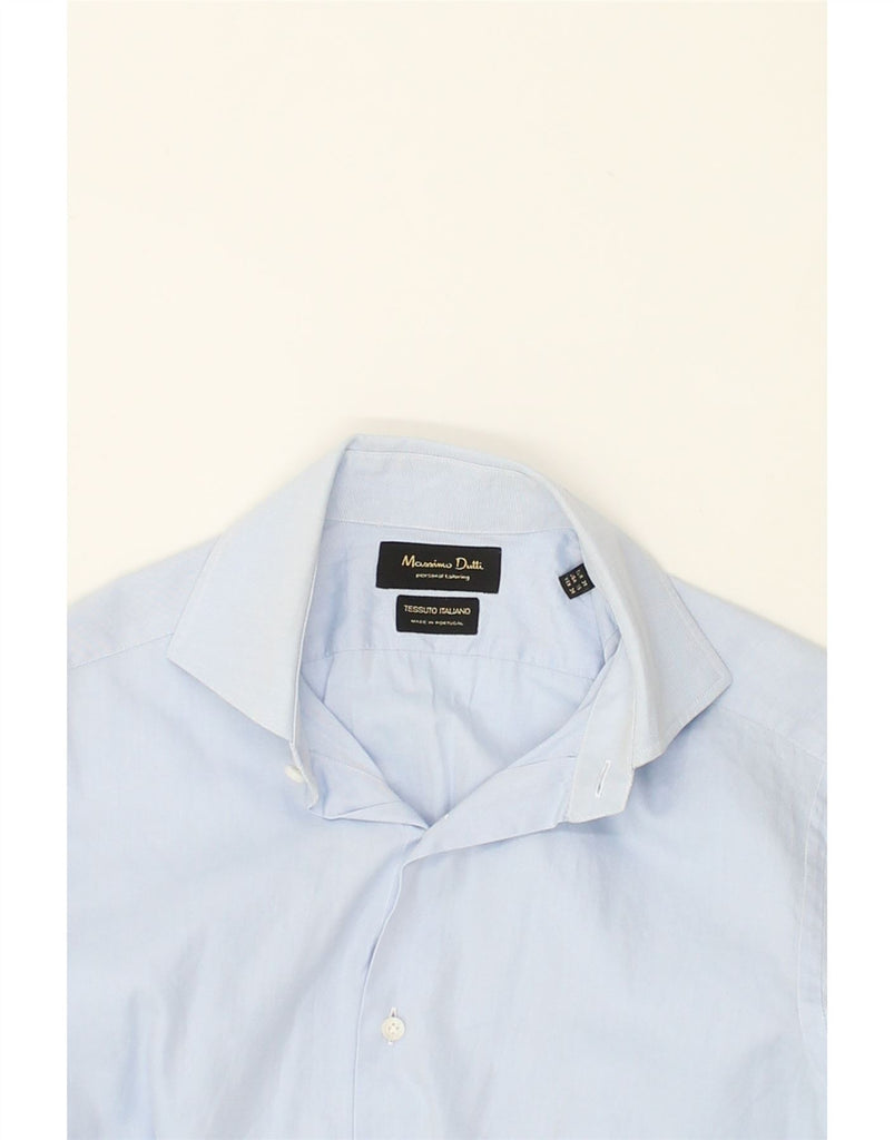 MASSIMO DUTTI Mens Formal Shirt Size 38 Medium Blue Cotton | Vintage Massimo Dutti | Thrift | Second-Hand Massimo Dutti | Used Clothing | Messina Hembry 