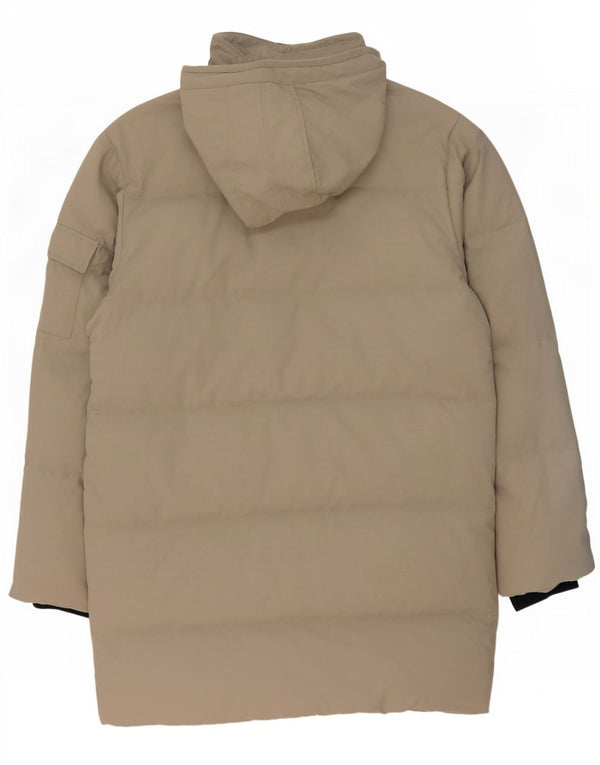 Diadora Mens Hooded Padded Coat UK 40 Large Green Polyamide