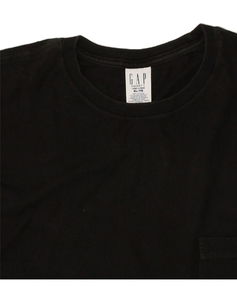 GAP Mens Tall T-Shirt Top XL Black Cotton | Vintage Gap | Thrift | Second-Hand Gap | Used Clothing | Messina Hembry 