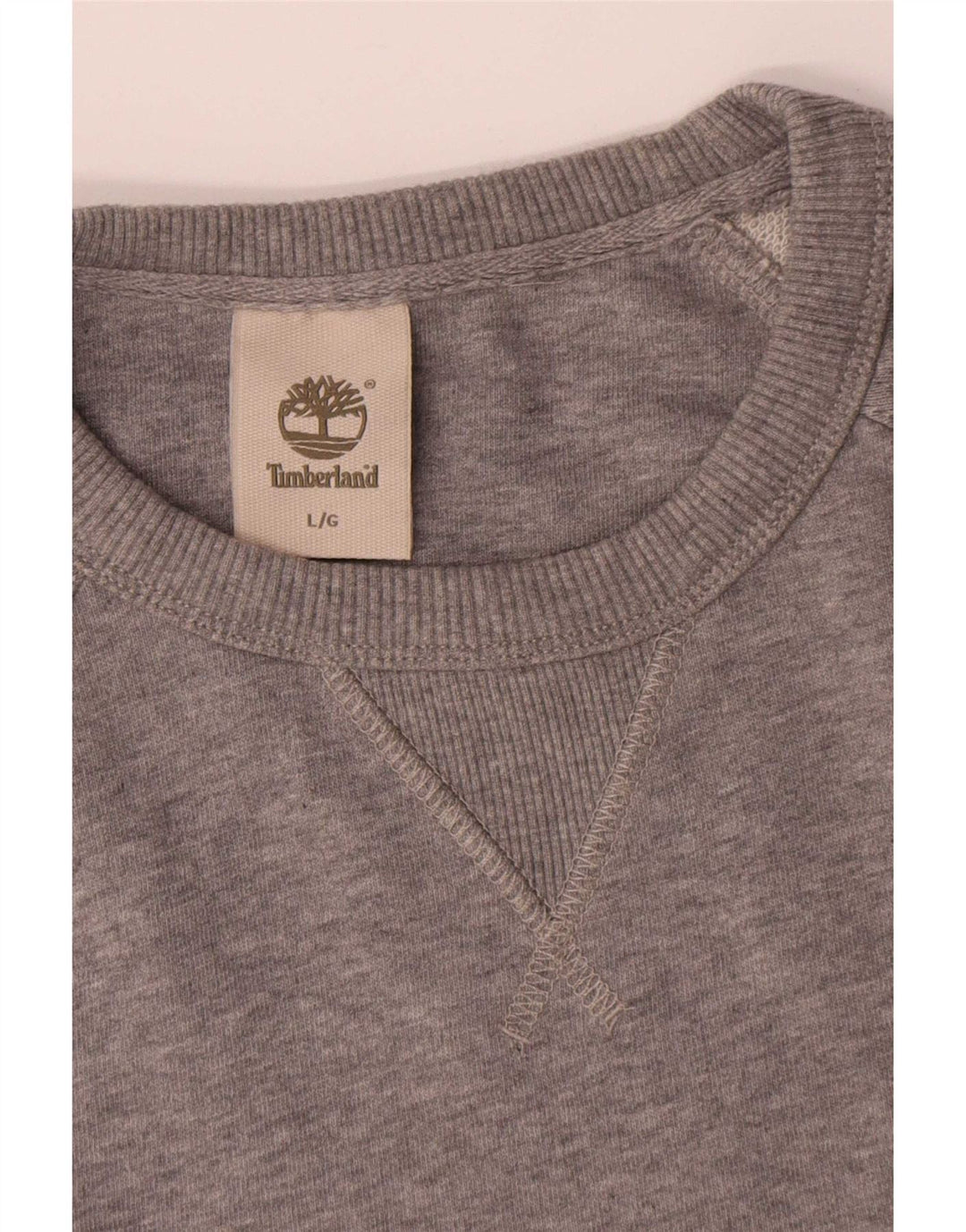Timberland Mens Graphic Sweatshirt Jumper Large Grey Cotton