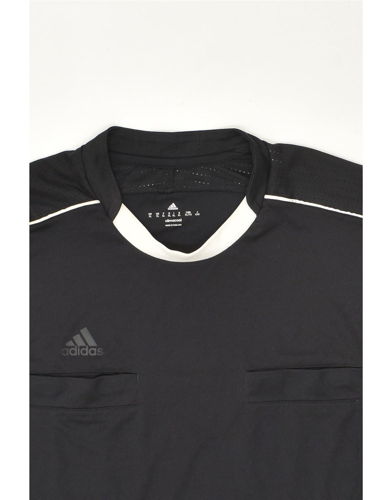 ADIDAS Mens Climacool Graphic T-Shirt Top XL Black Polyester | Vintage Adidas | Thrift | Second-Hand Adidas | Used Clothing | Messina Hembry 