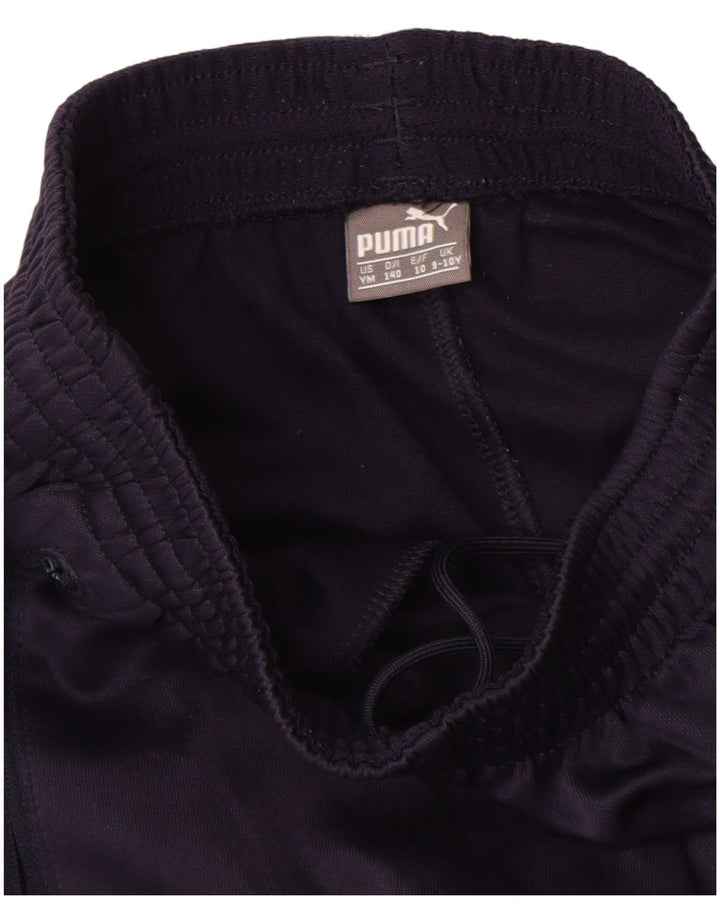 PUMA Boys Tracksuit Trousers 9-10 Years  Navy Blue Polyester