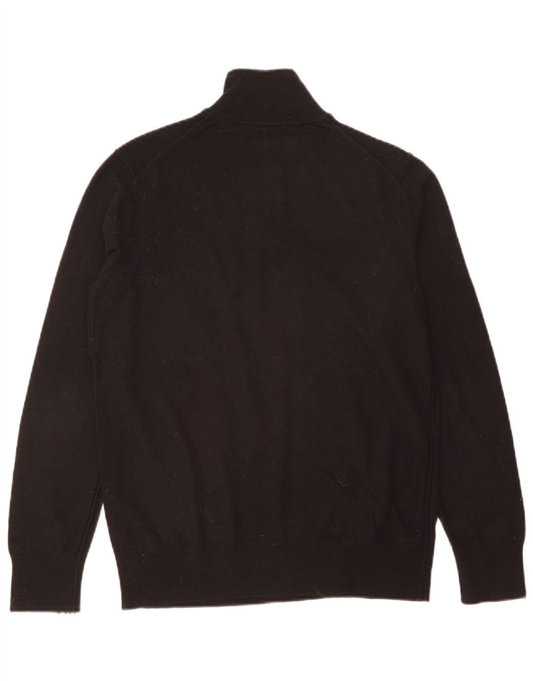 All Saints Mens Zip Neck Jumper Sweater Medium Black