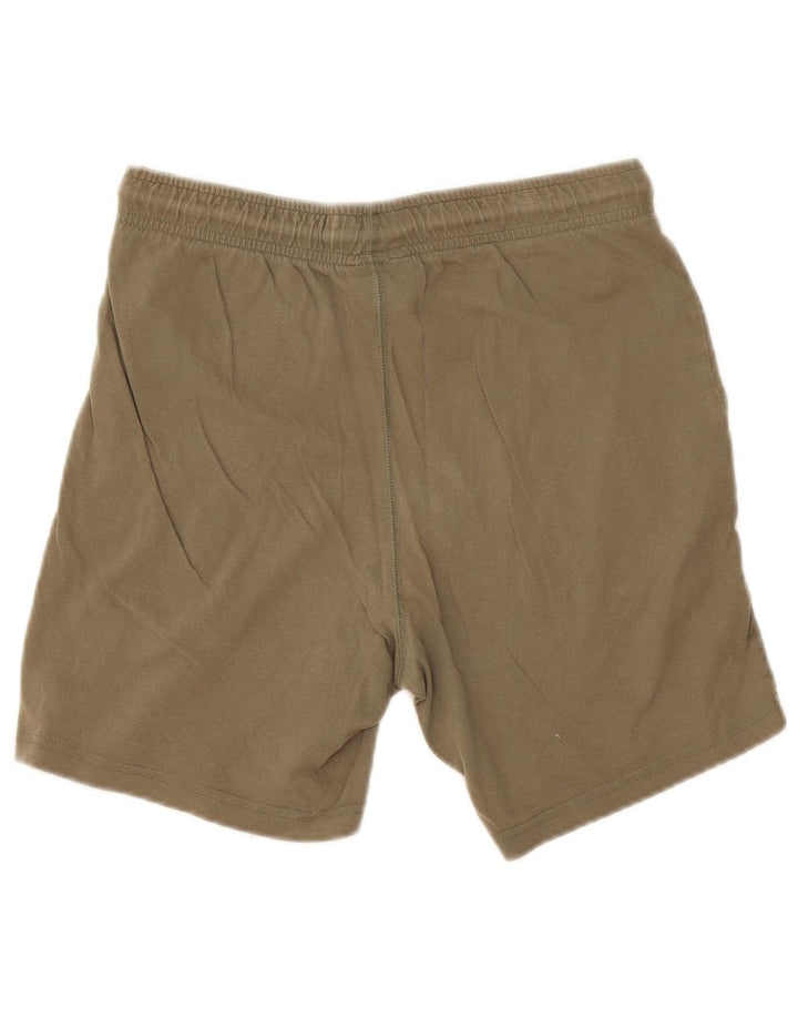 Champion Mens Sport Shorts Small Khaki Cotton