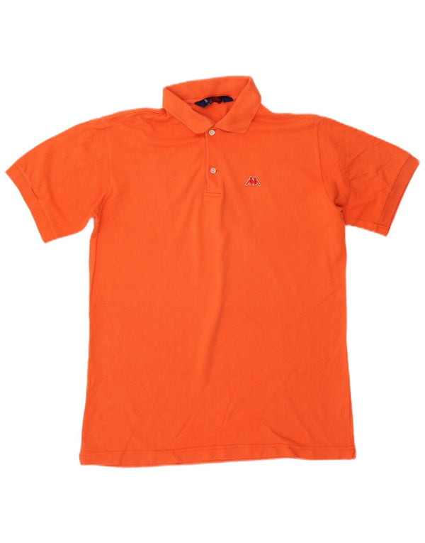 KAPPA Mens Polo Shirt Medium Orange Cotton
