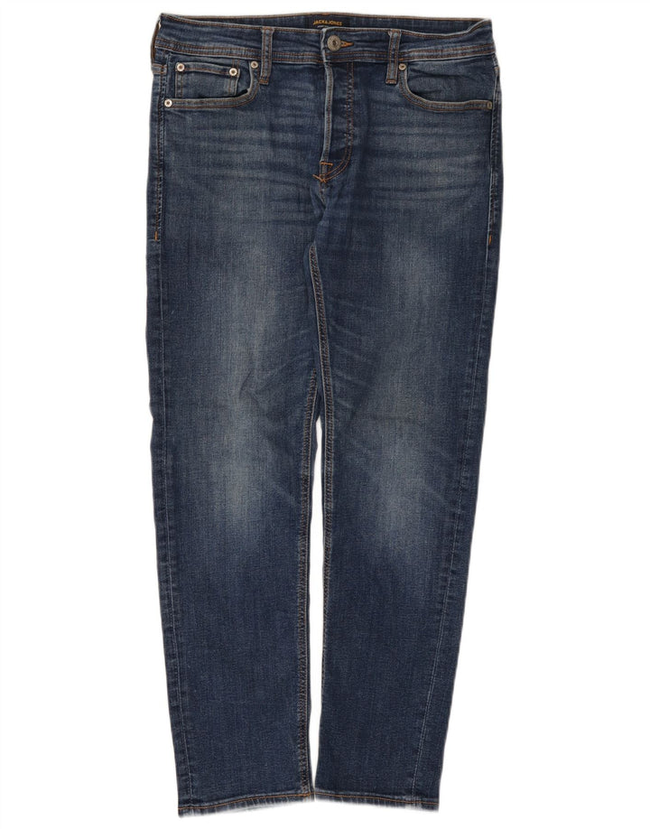 Jack & Jones Mens Slim Jeans W30 L30 Blue Cotton