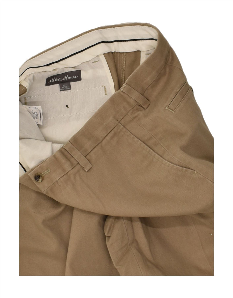 EDDIE BAUER Mens Straight Chino Trousers W32 L32  Brown Cotton | Vintage Eddie Bauer | Thrift | Second-Hand Eddie Bauer | Used Clothing | Messina Hembry 