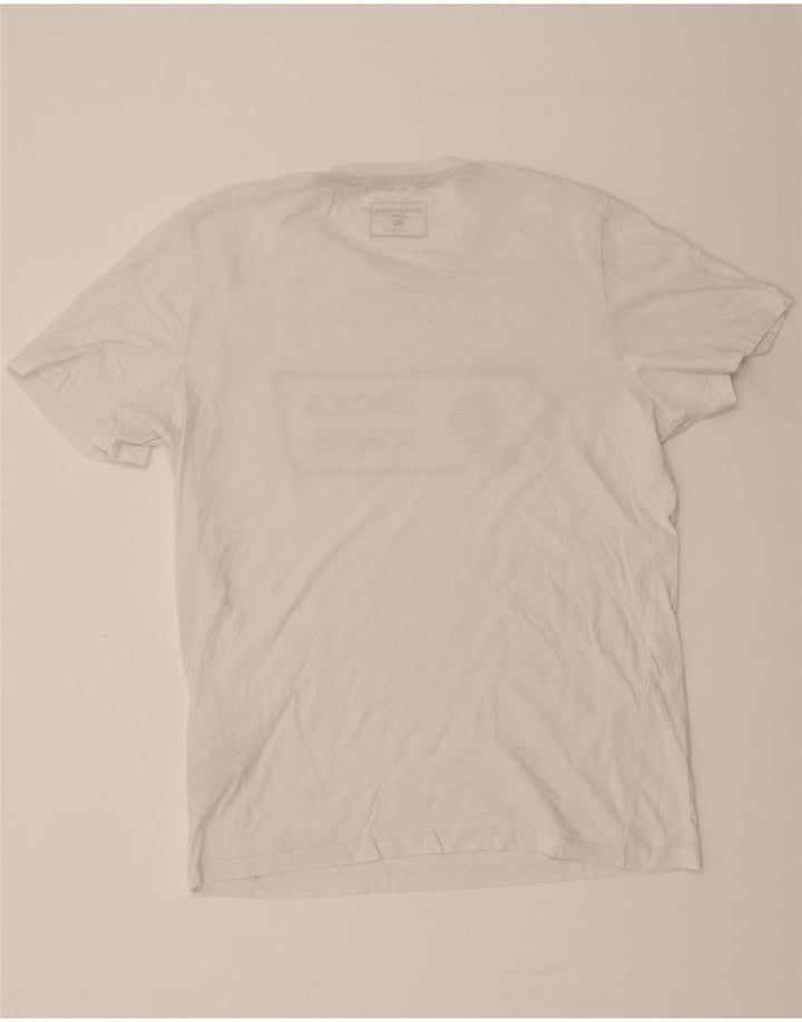 JACK & JONES Mens Graphic T-Shirt Top Large White Cotton Vintage Jack & Jones and Second-Hand Jack & Jones from Messina Hembry 