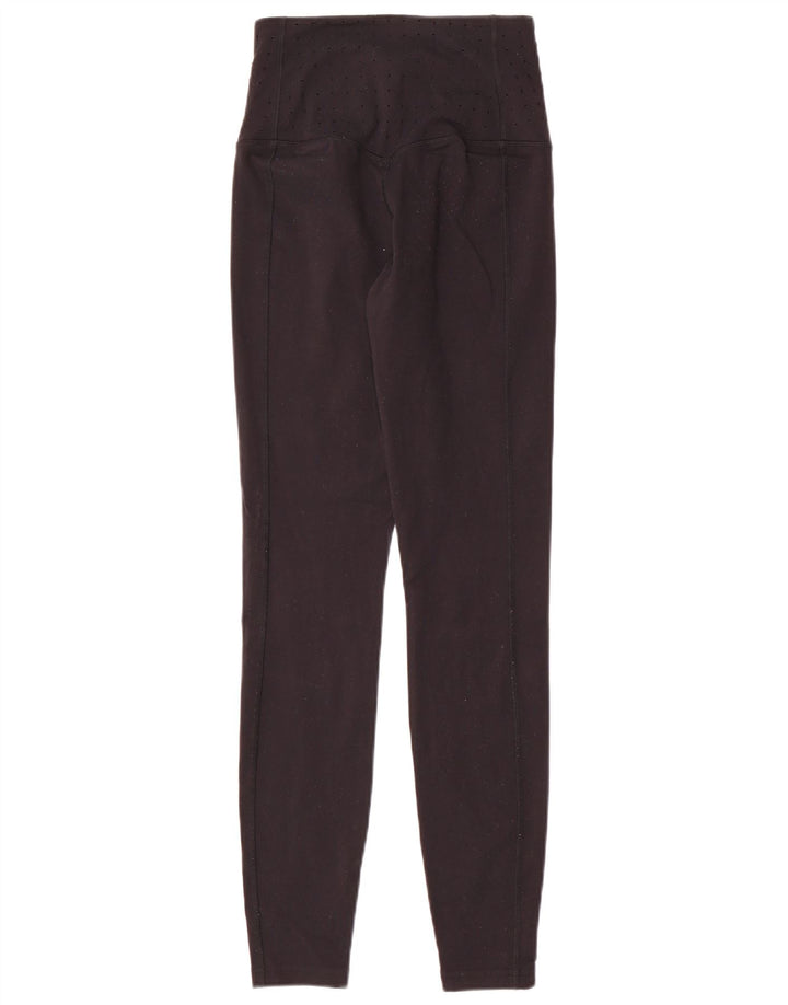 Nike Womens Dri Fit Leggings UK 8 Small  Black Nylon