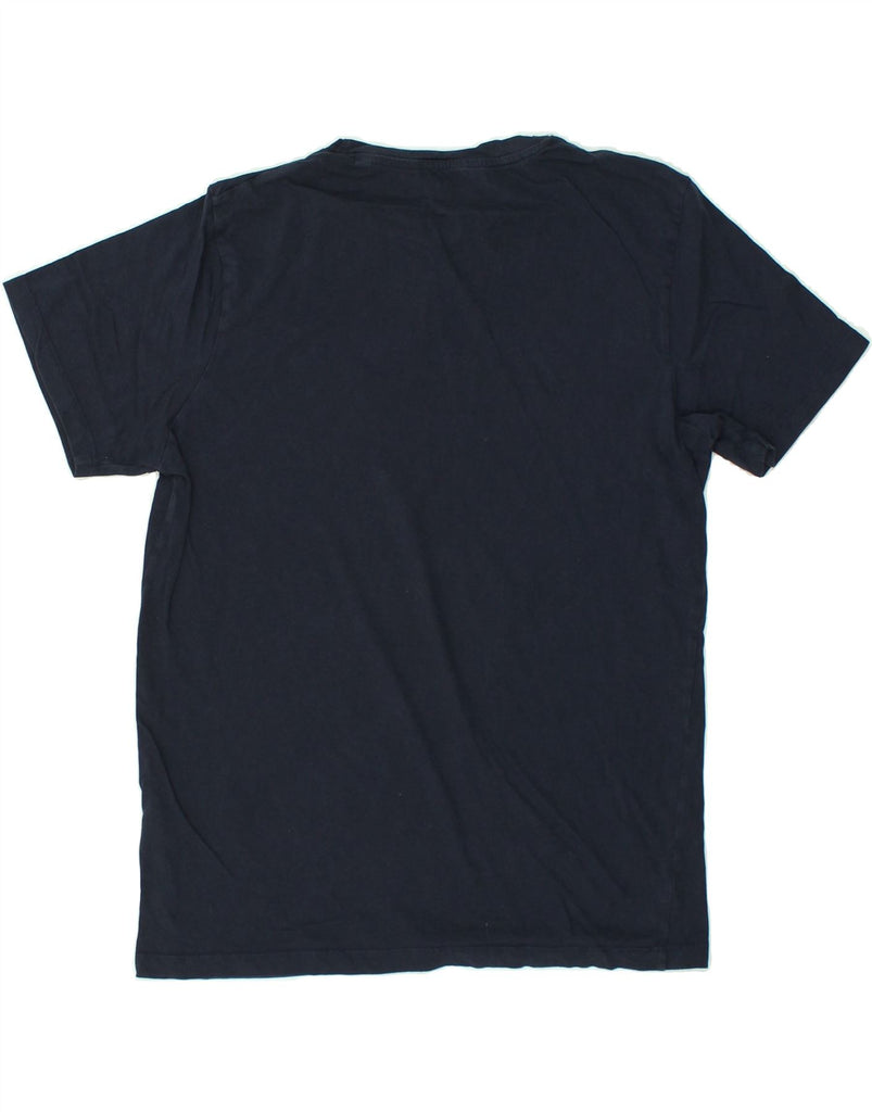 JACK & JONES Mens Regular Fit Graphic T-Shirt Top Large Navy Blue Cotton | Vintage Jack & Jones | Thrift | Second-Hand Jack & Jones | Used Clothing | Messina Hembry 