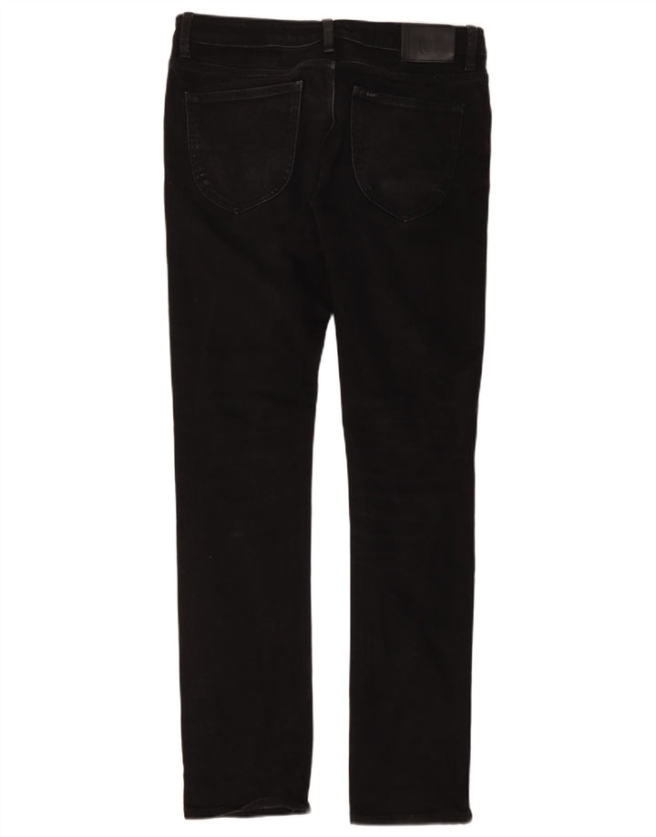Lee Womens Slim Jeans W34 L33 Black Cotton