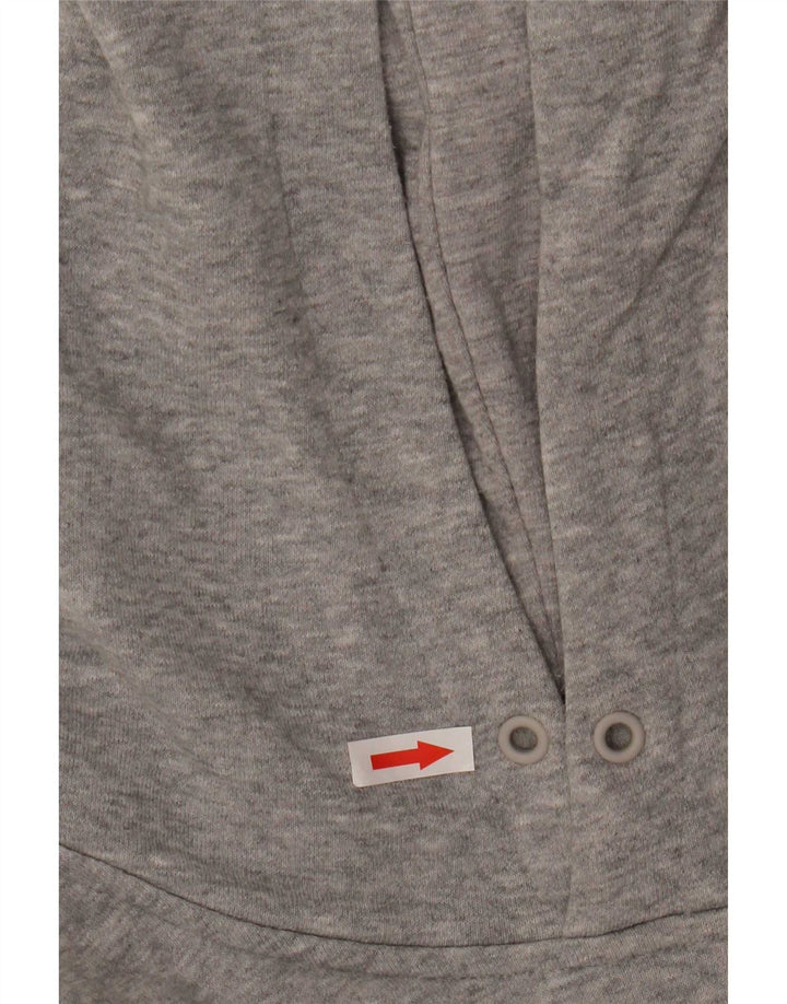 Adidas Mens Hoodie Jumper Medium Grey Cotton