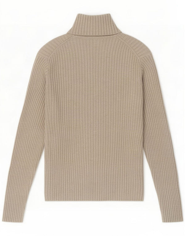 Gap Womens Roll Neck Jumper Sweater UK 10 Small Grey Cotton