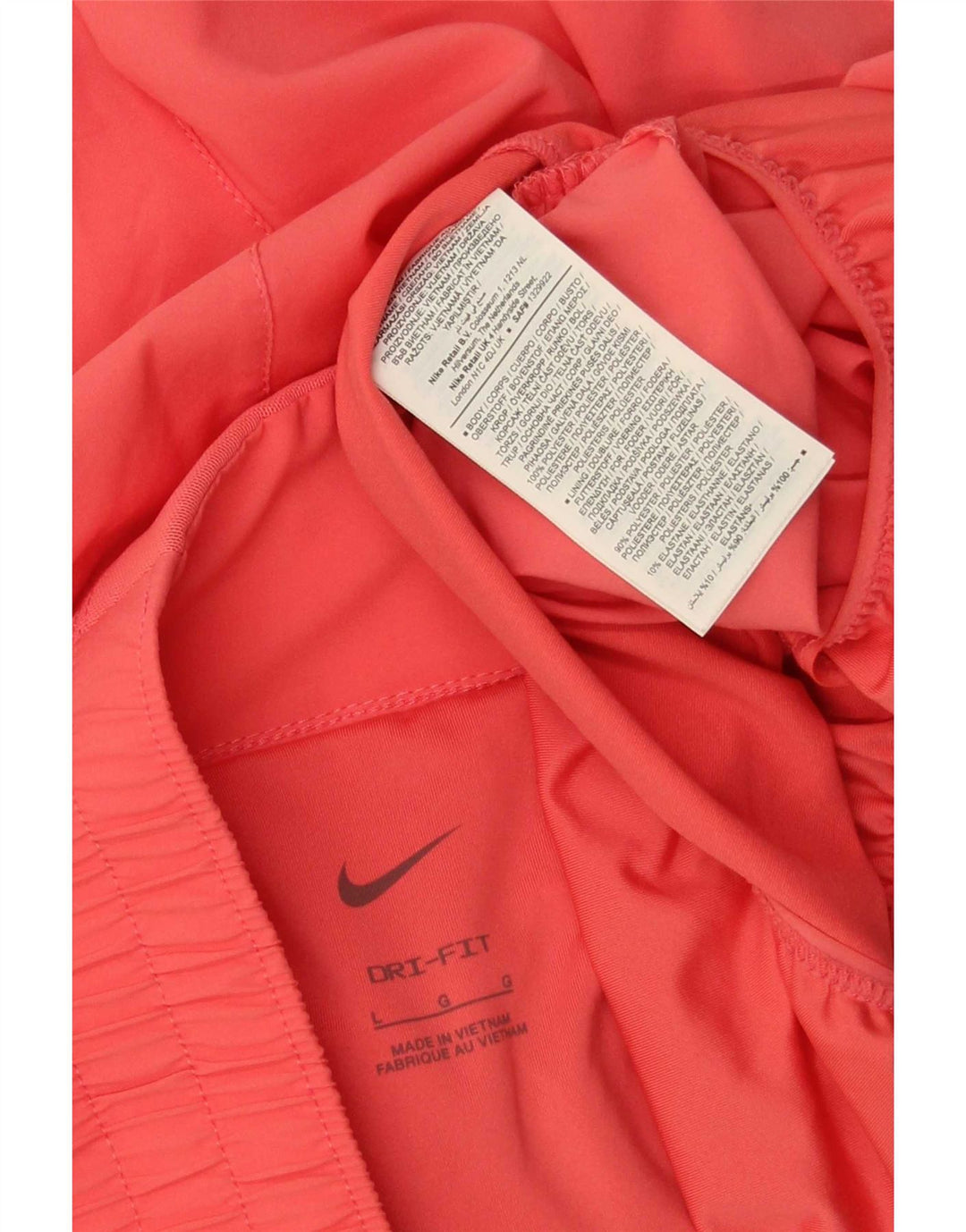 Nike Womens Dri Fit Sport Shorts UK 14 Large  Pink Polyester