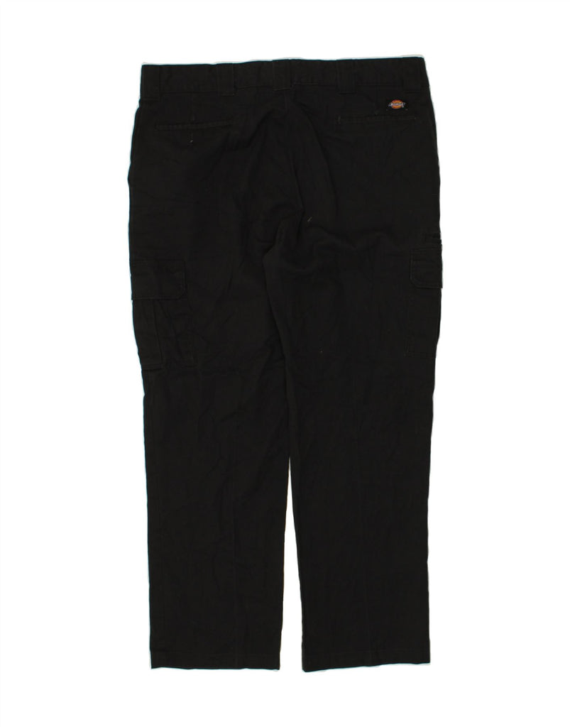 DICKIES Mens Regular Straight Cargo Trousers W40 L31 Black | Vintage Dickies | Thrift | Second-Hand Dickies | Used Clothing | Messina Hembry 