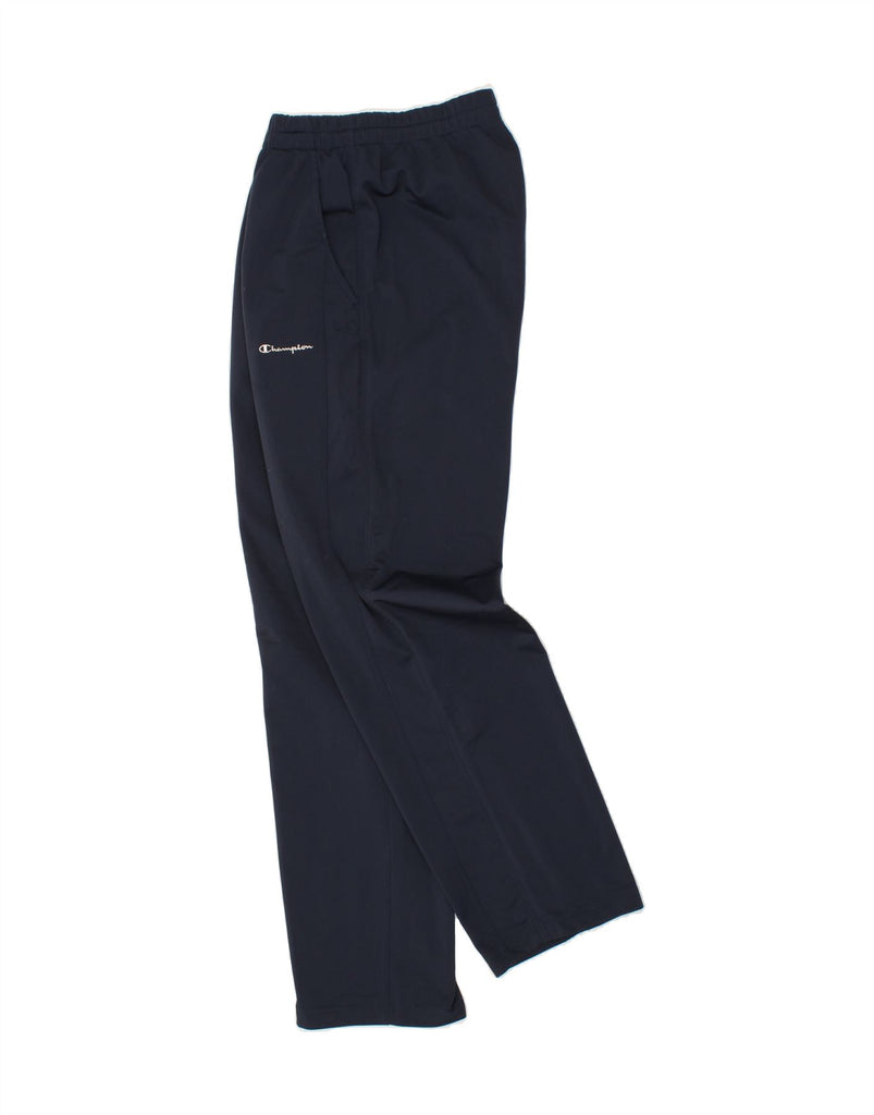 CHAMPION Mens Tracksuit Trousers Large Navy Blue Polyester | Vintage Champion | Thrift | Second-Hand Champion | Used Clothing | Messina Hembry 